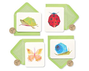 Papyrus Blank Cards with Keepsake Box, Garden Critters ,20-Count