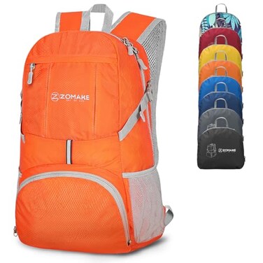 ZOMAKE Lightweight Packable Backpack 35L, Water Resistant Foldable Day Pack