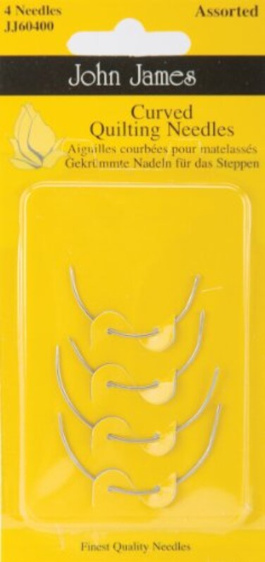 John James Curved Quilting Hand Needles-Assorted 4/Pkg