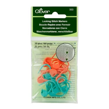 Clover Lock Ring Markers, 20/pkg