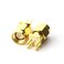 Maxmoral 5PCS SMA Male PCB Panel Edge Mount Plug with 4 Pins Stand Straight Connector RF Coax Coaxial Adapter