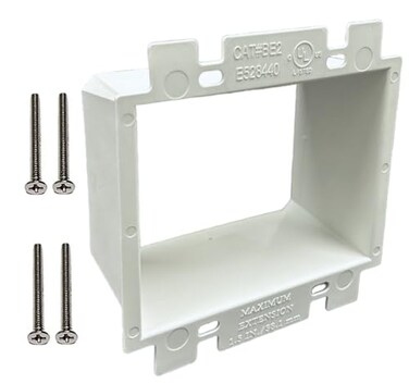 iMBAPrice BE2 2-Gang Electrical Box Extender, 1 Pack