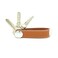 ERCRYSTO Compact Key Holder - StylishPractical Pocket Key Organizer With Secure Locking Mechanism. ,Brown