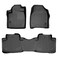 SMARTLINER Custom Fit Floor Mats 2 Row Liner Set for 2009-2015 Honda Pilot