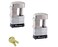 Master Lock - 2 Keyed Alike TrailerMulti Purpose Padlocks w/ 4 Keys, 37KA-2