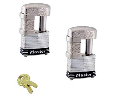 Master Lock - 2 Keyed Alike TrailerMulti Purpose Padlocks w/ 4 Keys, 37KA-2