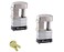 Master Lock - 2 Keyed Alike TrailerMulti Purpose Padlocks w/ 4 Keys, 37KA-2