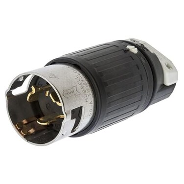 Hubbell CS6365C Locking Plug, 50 amp, 125/250V, 3 Pole and 4 Wire