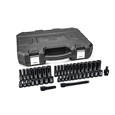 GEARWRENCH 44 Pc 3/8" Dr 6 Pt Std/Deep Impact SAE/mm Socket Set84916N