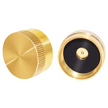 Joywayus 2Pcs Solid Brass Refill Propane Bottle Cap