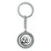 GRAPHICSMORE 23 Number Twenty Three Spinning Round Metal Key Chain Keychain Ring