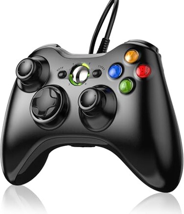 YUDEG Xbox 360 Wired controller Gamepad Controller for Xbox 360,Black