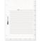 Tabbies, TAB54520, Medical Chart Index Divider Sheets, 400 / Box , White