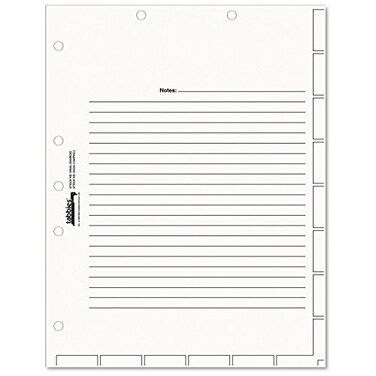 Tabbies, TAB54520, Medical Chart Index Divider Sheets, 400 / Box , White