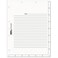 Tabbies, TAB54520, Medical Chart Index Divider Sheets, 400 / Box , White