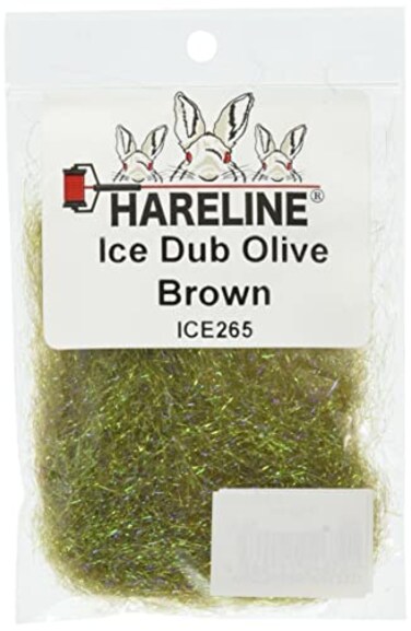 Hareline: Ice Dub - Olive Brown