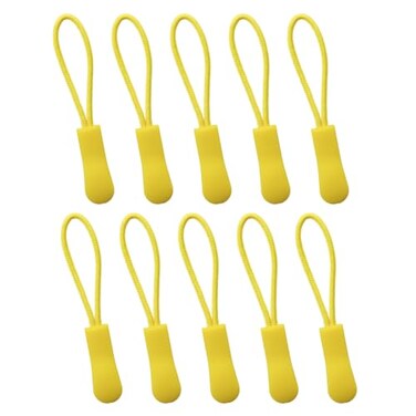 YZSFIRM Luggage Zipper Pull Replacement for Backpack: 10 Pcs Yellow Zipper Tab