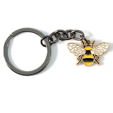 Dave The Bunny Bumblebee Charm Keychain