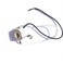 TWDRTDD E11 Mini-Candelabra Screw Ceramic Lampholder Socket,E11 mini Porcelain Candelabra Base Socket with 8 inch Lead Wires for Spotlight ,1PACK