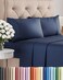 CGK Unlimited Full Size 4 Piece Sheet Set - Comfy BreathableCooling Sheets - Navy Blue