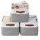 DECOMOMO Storage Bins, Large Fabric Storage Baskets for Shelves 3 Pack