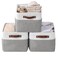 DECOMOMO Storage Bins, Large Fabric Storage Baskets for Shelves 3 Pack