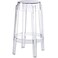 Modway Casper Modern Acrylic Counter Bar Stool in Clear - Fully Assembled