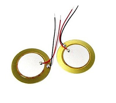 daier 10PCS 35mm Piezo Elements Buzzer Sounder Sensor Trigger Drum Disc
