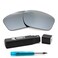 IKON LENSES IKON Replacement Lenses for Oakley Twoface - Silver Mirror ,Polarized