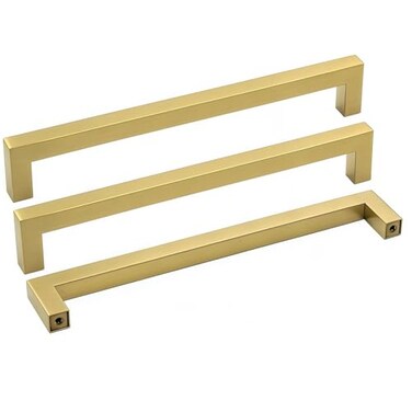 Goldenwarm 15 Pack 7-1/2 Inch Gold Cabinet Handles Brushed Cabinet Pulls