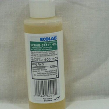 Ecolab Scrub-Stat 6030409 Surgical Hand Scrub 4 Ounce, 1 Each