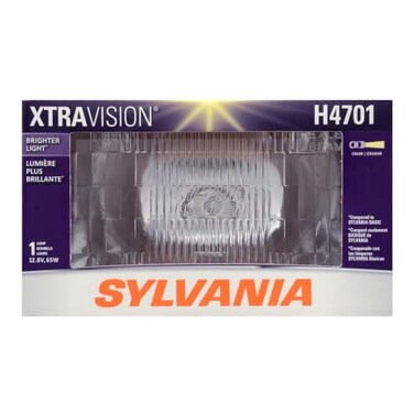 SYLVANIA H4701 XtraVision Halogen Sealed Beam Headlight, 1 Bulb