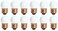 Bulbrite 25 Pack 7.5 Watt S11 Medium Base 130 Volt 2500 Hour Ceramic White Sign or Indicator Lightbulb
