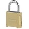 Master Lock 875D Heavy Duty Outdoor Combination Lock 2, Brass Finish