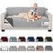 Sofa ShieldCouch Sofa Slip Cover for Dogs with Strap, Light Gray Charcoal