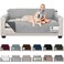 Sofa ShieldCouch Sofa Slip Cover for Dogs with Strap, Light Gray Charcoal