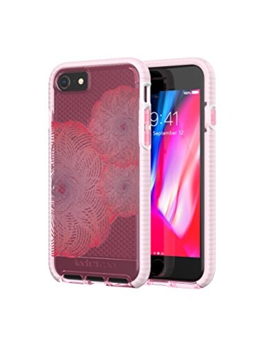 tech21 T21-5786 Evo Check Evoke Edition Case for iPhone 7/8 - Pink/Red