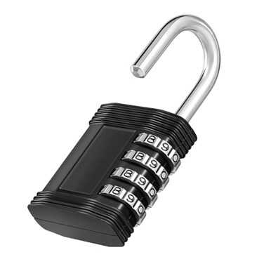 ZHEGE Locker Locks with Code, Combination Pad Lock for Gym, School ,Black