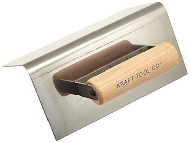 Kraft Tool CF178 1/2-Inch Radius Outside Step Tool with Wood Handle, 8 x 4-Inch