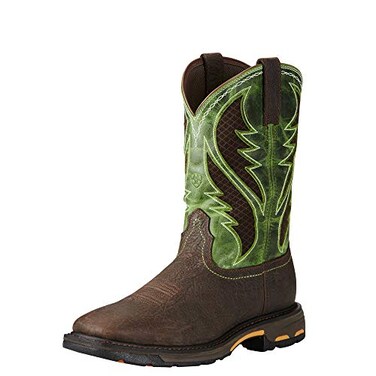 Ariat WorkHog Wide Square Toe VentTEK Composite Toe Work Boots - Mens Western Leather Work Boot
