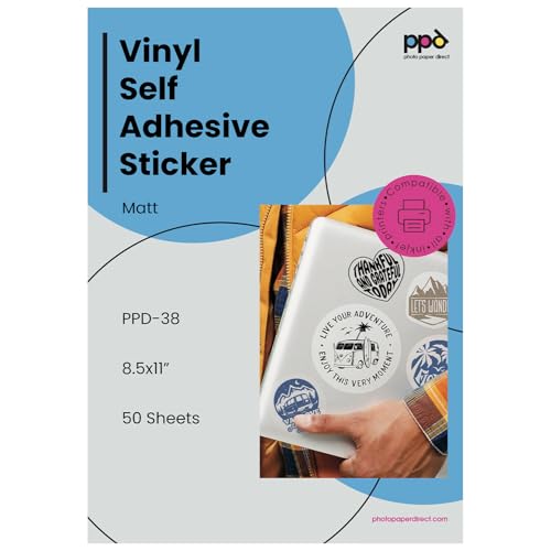 PPD Ppd Vinyl Sticker Paper 8.5x11in
