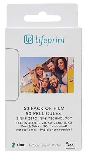 lifeprint Lifeprint 50 Pack Of Film For Lifeprint Augmented Reality Photo And Video Printer 2x3