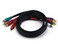Monoprice 3ft 22AWG 5-RCA Component Video/Audio Coaxial Cable ,RG-59/U- Black