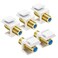 Cable Matters 5-Pack RG6 Keystone Jack Insert, Coaxial Gender Changer