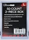 Ultra Pro 2-Piece Clear Card Storage BoxHolds 50 Standard Cards2 boxes per pack5-Pack Total