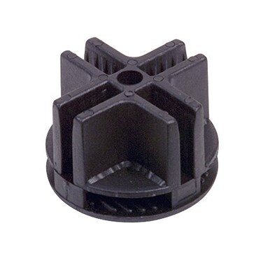 Econoco 4-Way Plastic Connector, Black ,Pack of 100