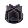Econoco 4-Way Plastic Connector, Black ,Pack of 100