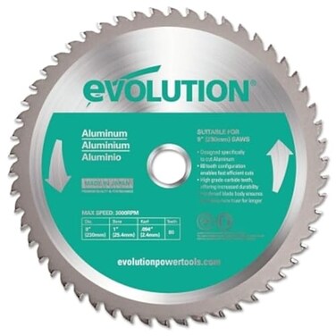 Evolution Power Tools 230BLADEST Steel Cutting Saw Blade, 9-Inch x 48-Tooth
