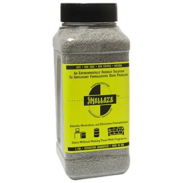 SMELLEZE Formaldehyde Clean-Up Absorbent Deodorizer Granules - 2 lb. Bottle
