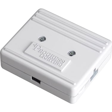 Progress Lighting P8740-30 HAL3 Junction Box Accepts Direct Covered Wire Wire Input and Provides Power For HAL3 Systems, White